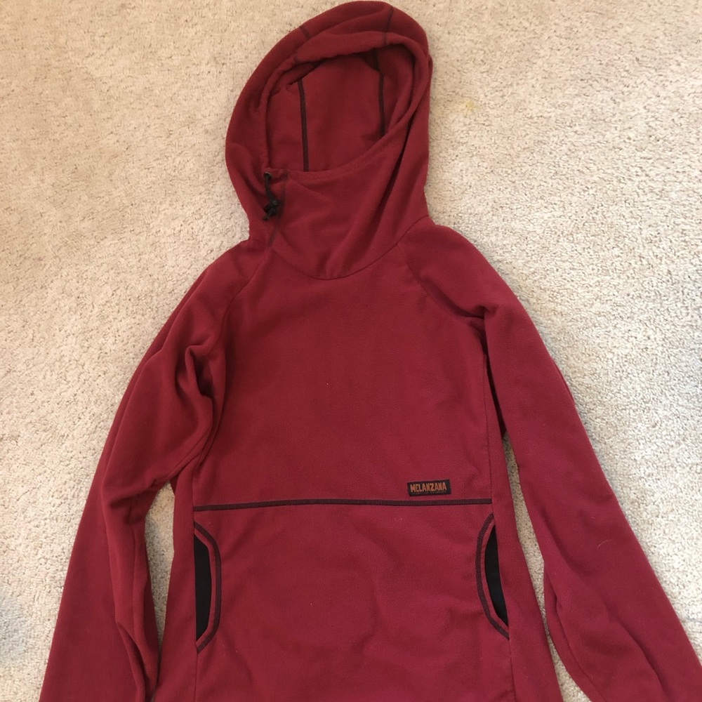 Men’s Melanzana. Wind Pro hoody. Medium. Red.